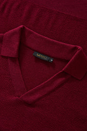 Polo oVerlap bordô