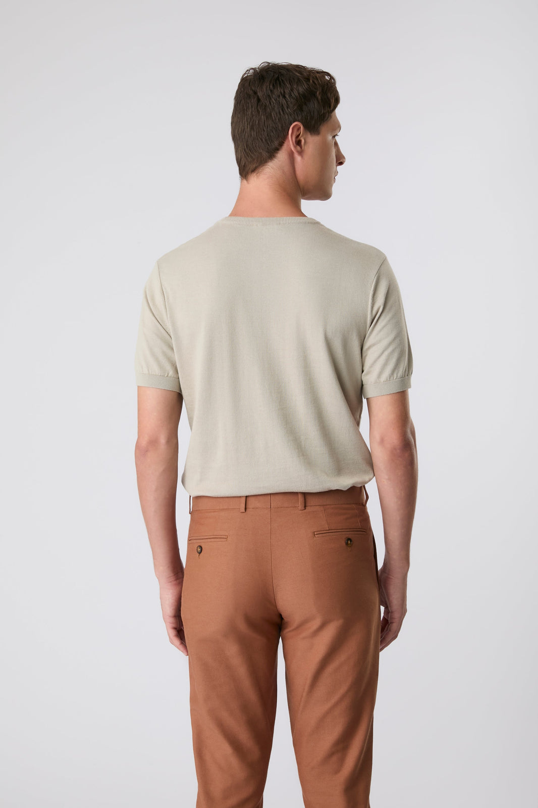 Calça sarja terracota