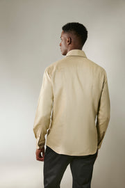 Camisa linho caqui