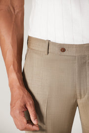 Calça Lã Super 120 Caqui