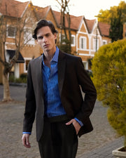 Camisa pima listrada azul