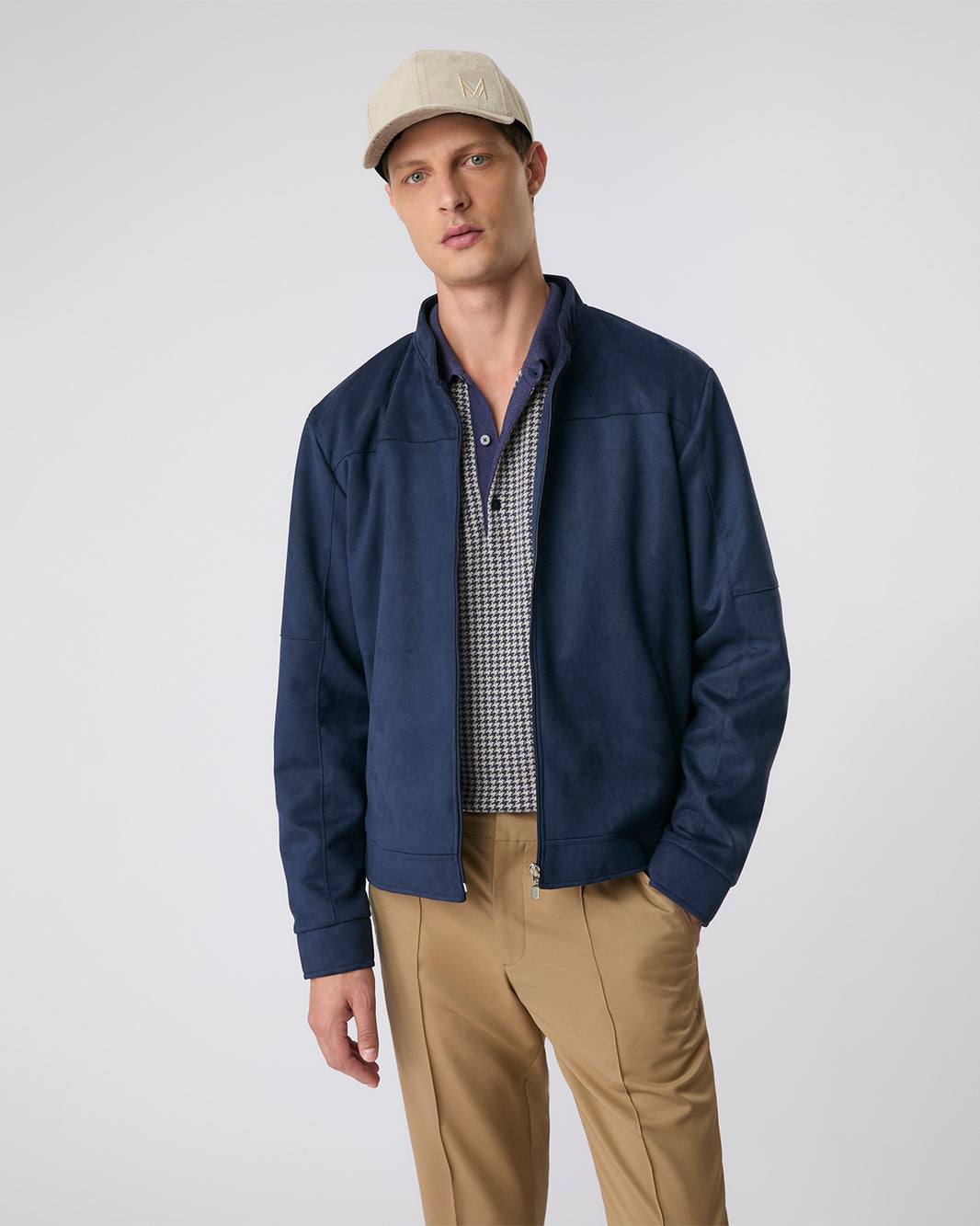 Jaqueta suede azul
