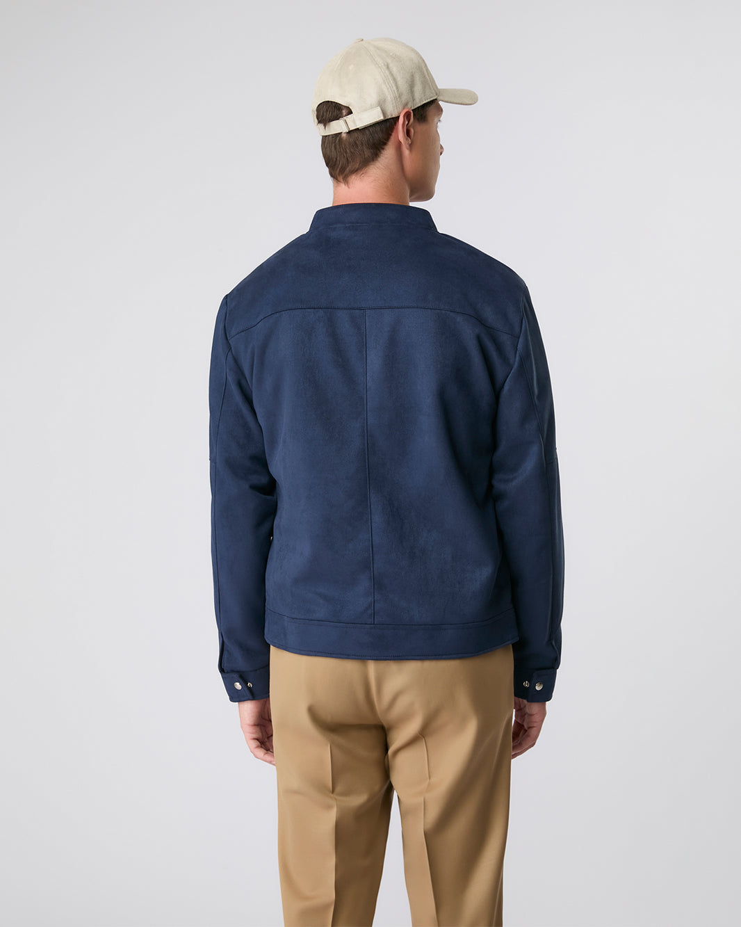 Jaqueta suede azul