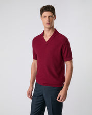 Polo oVerlap bordô