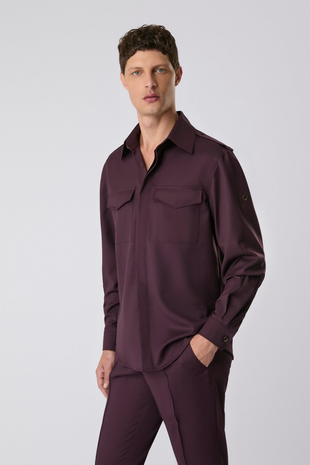 Camisa army bordô