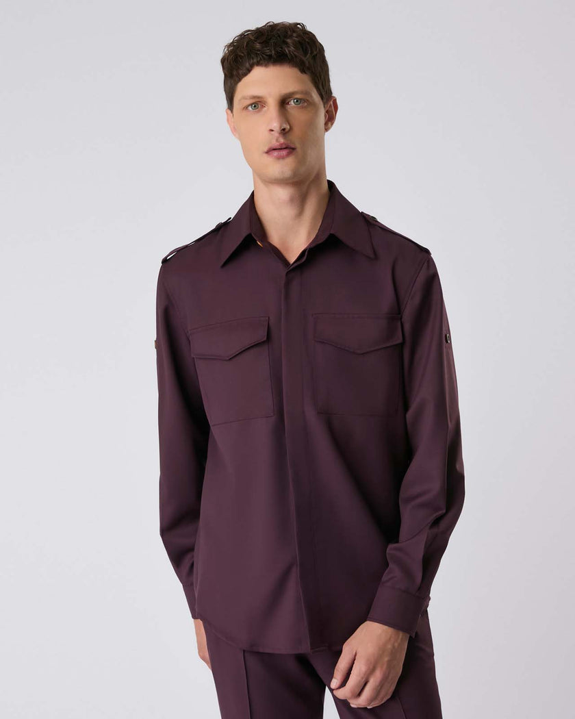 Camisa army bordô