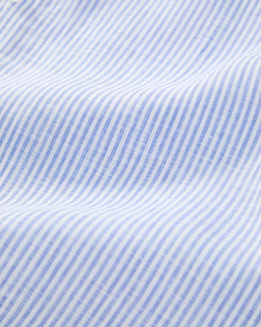 Camisa linho listrada azul