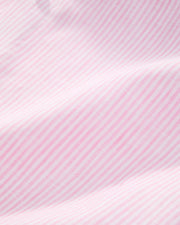 Camisa linho listrada rosa