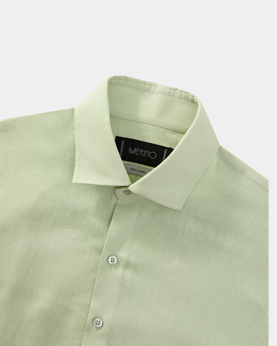 Camisa linho pistache