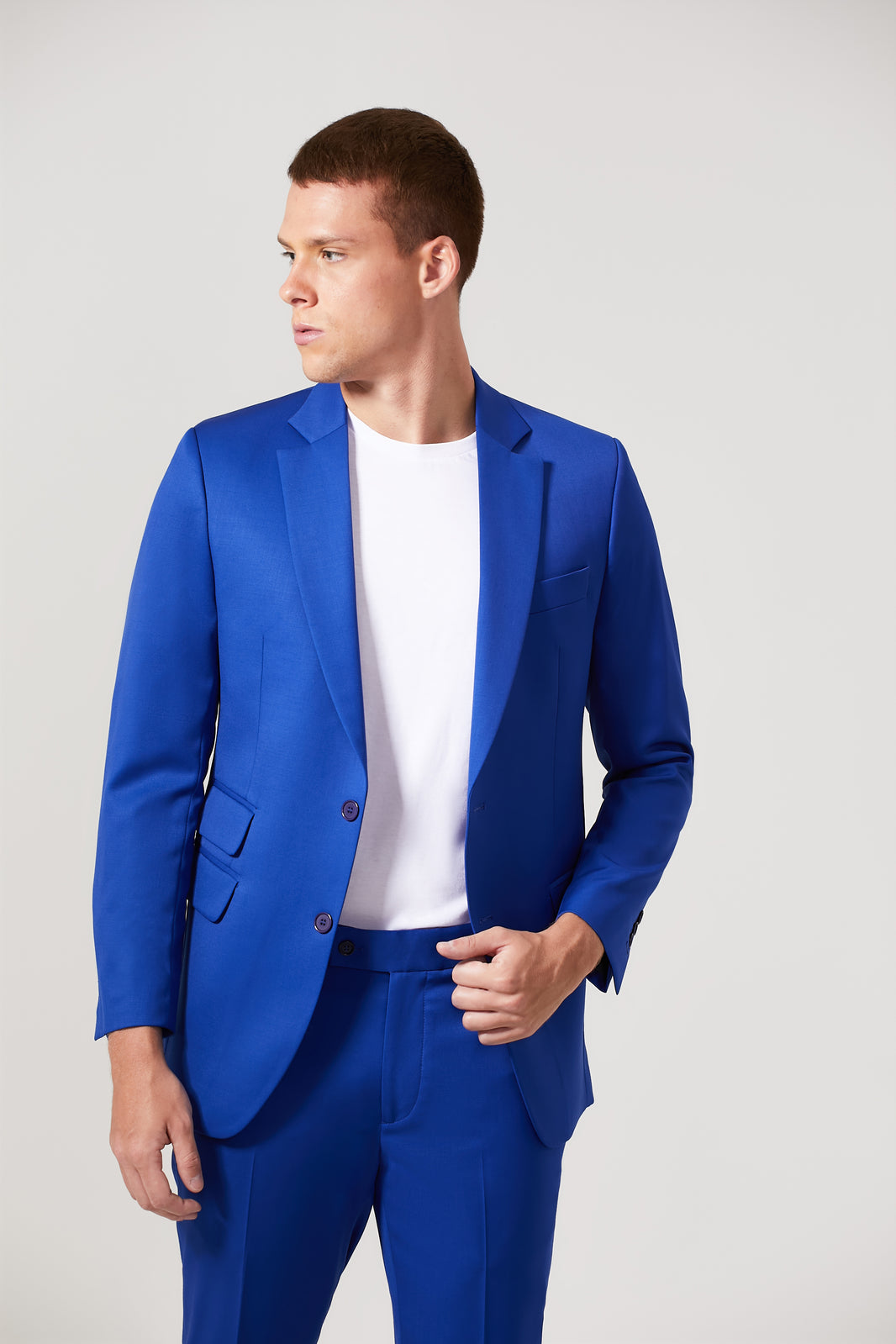 Paletó Lã Super 120 Azul Royal