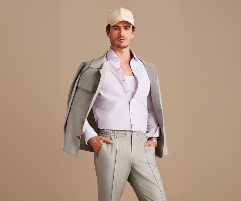 Caban lã fria verde claro