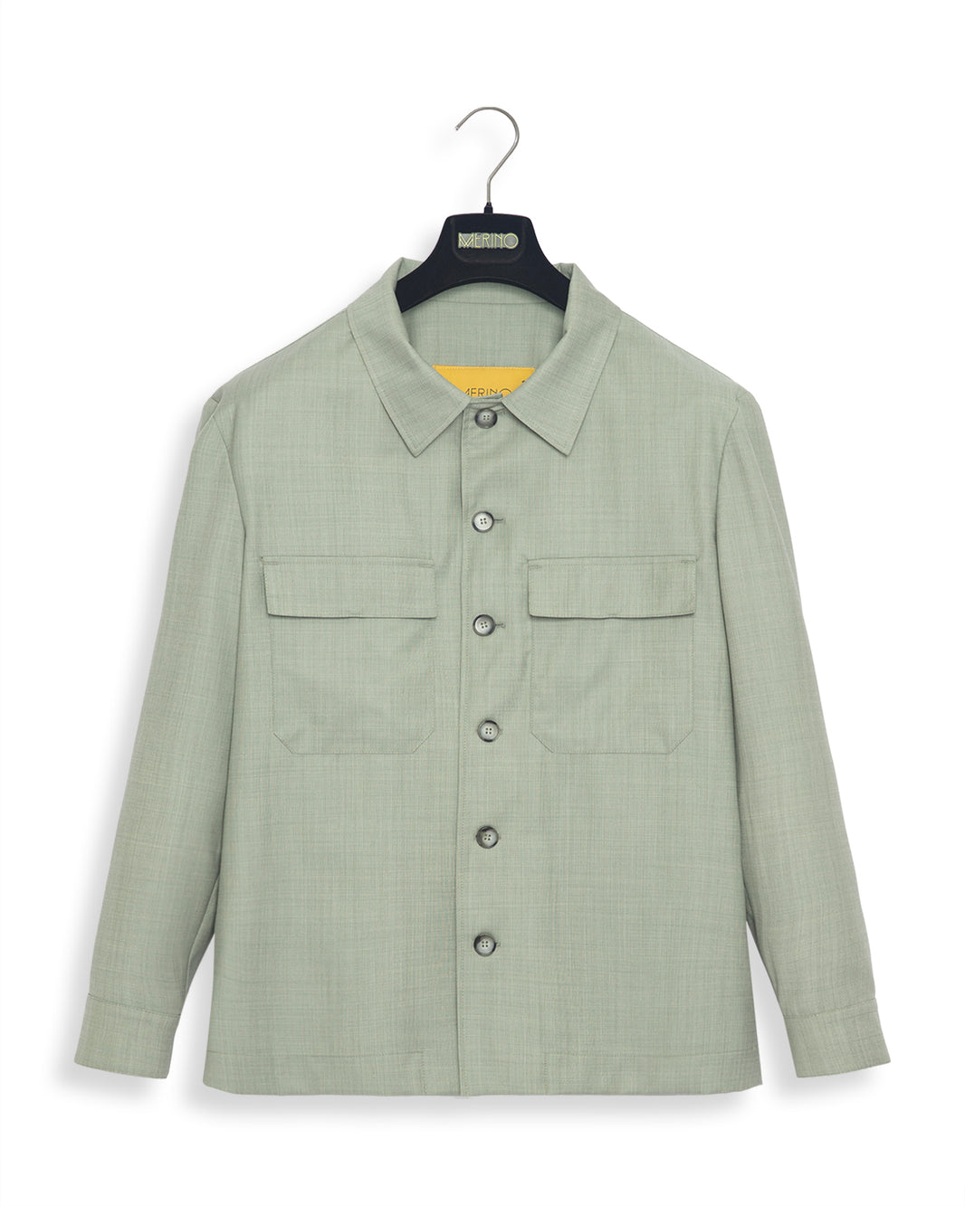 Caban lã fria verde claro