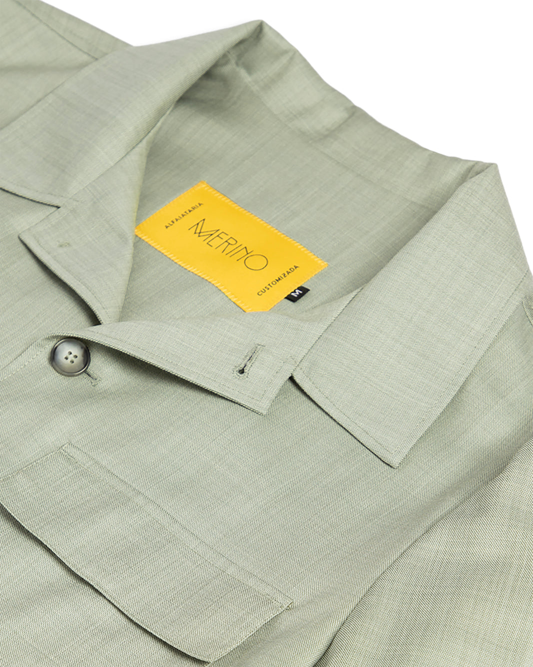 Caban lã fria verde claro