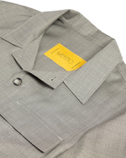 Caban lã fria cinza claro