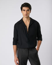 Camisa cubana preta