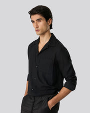 Camisa cubana preta