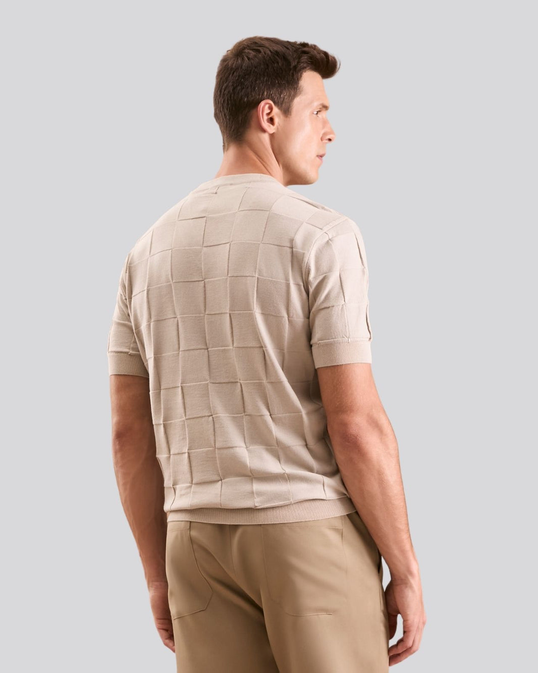 Camiseta Square bege
