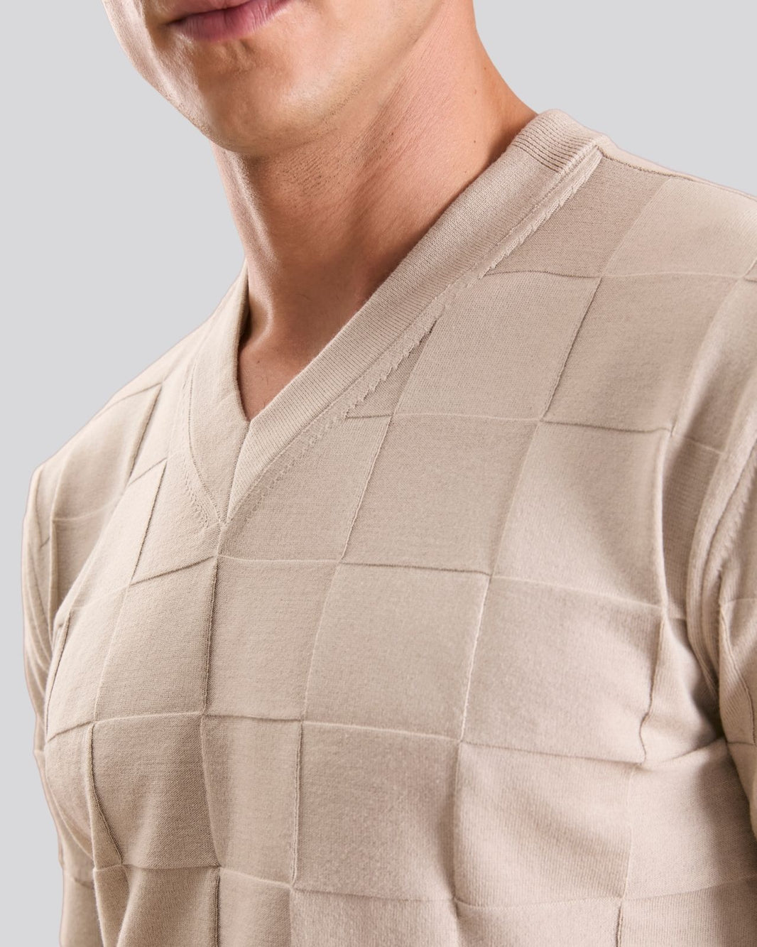 Camiseta Square bege