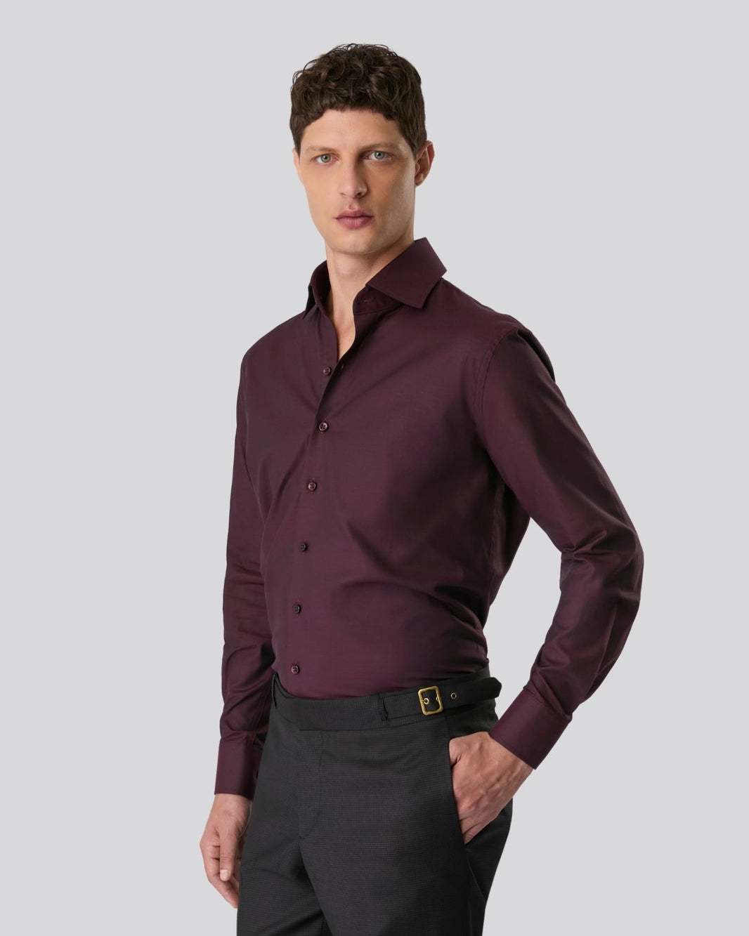 Camisa pima classic bordô