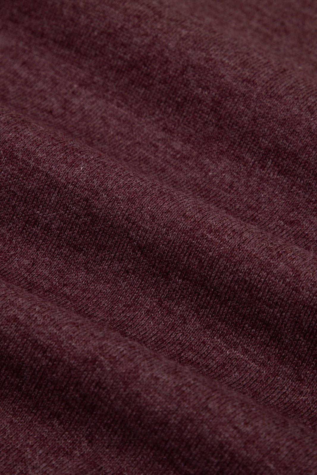 Suéter gola V vinho mescla