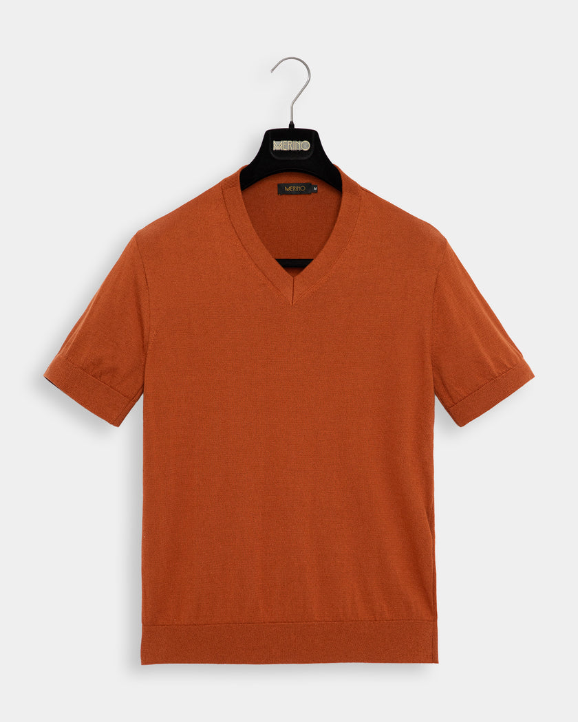 Camiseta Tricô Lisa Cobre