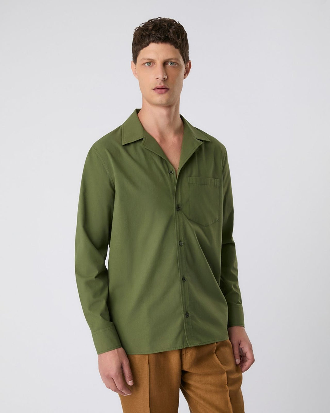 Camisa cubana verde