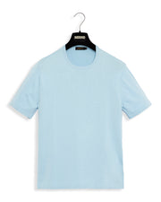 Camiseta Tricô Basic Azul Claro