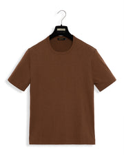 Camiseta Tricô Basic Marrom