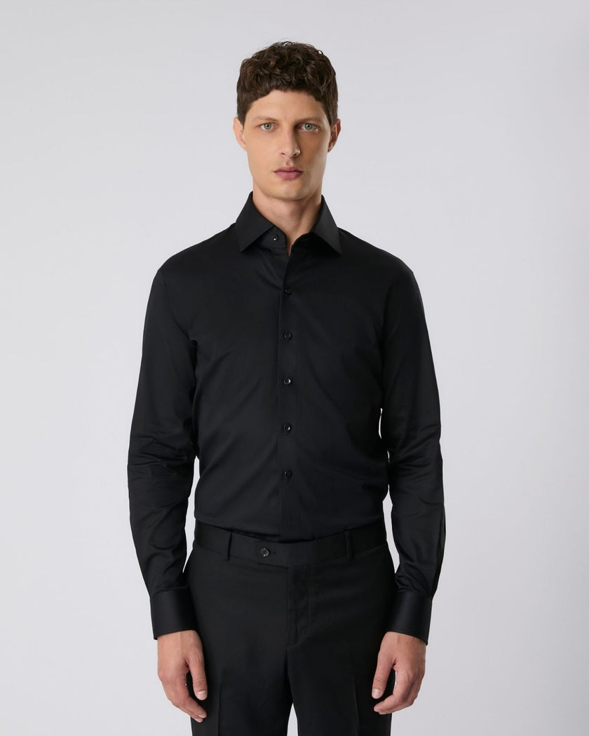Camisa pima lisa preta
