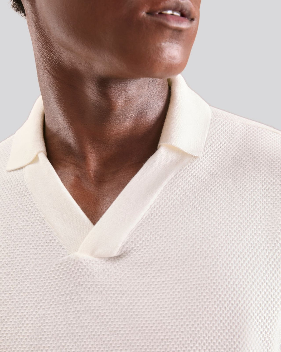 Polo oVerlap off white