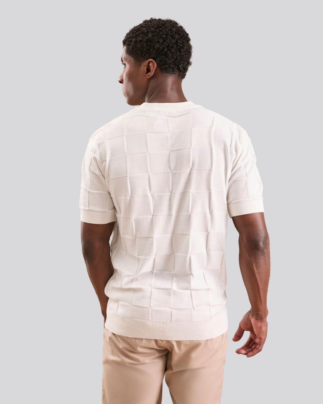 Camiseta Square off white