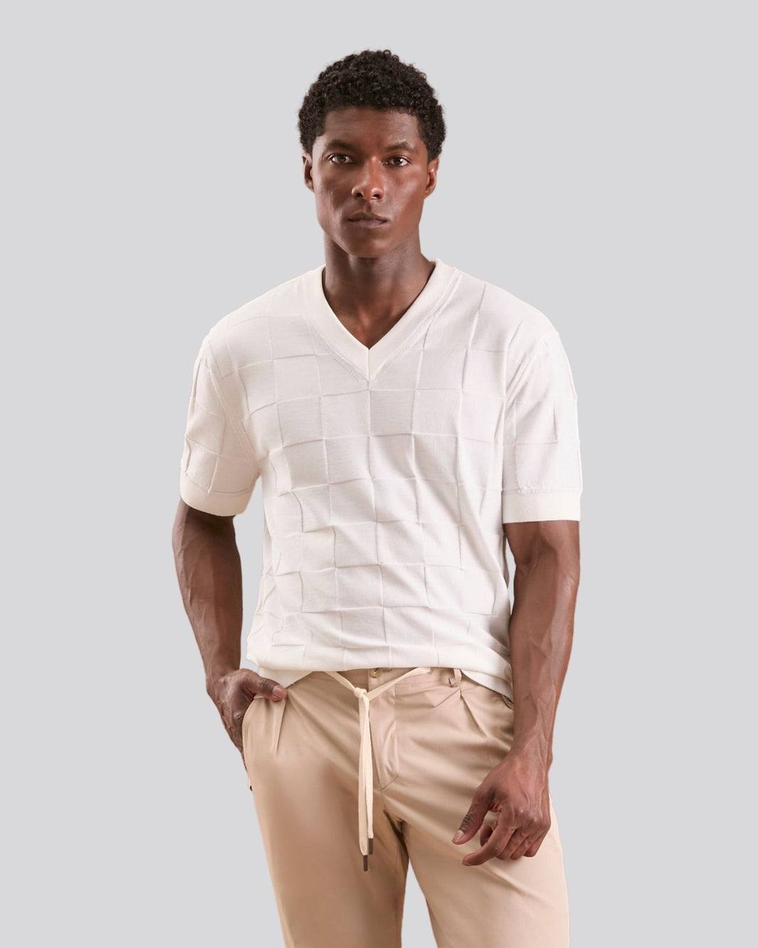Camiseta Square off white