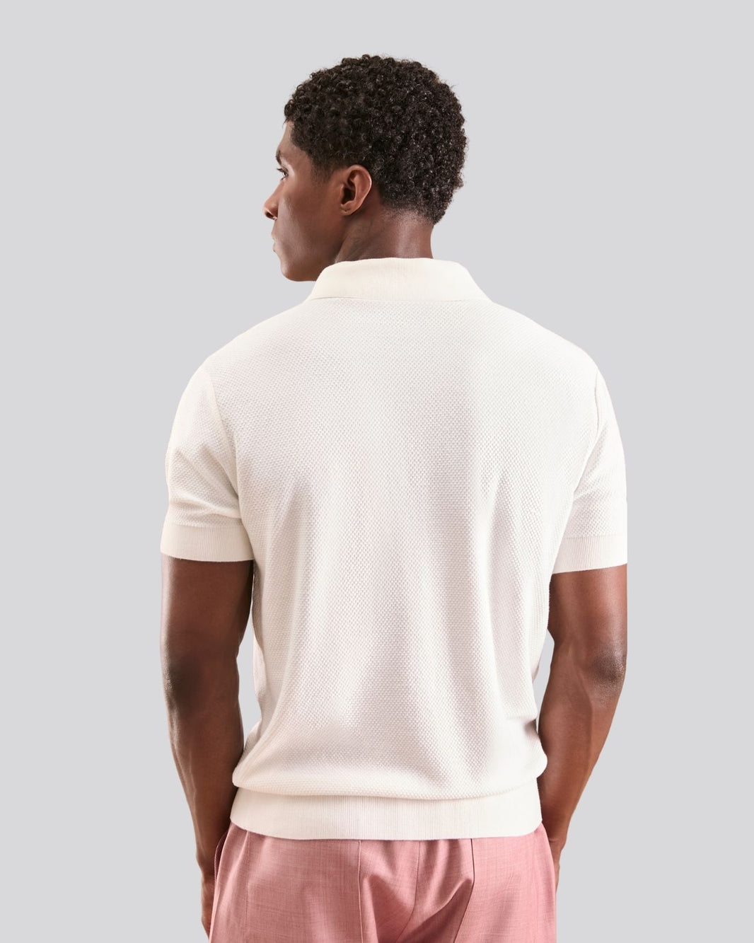 Polo oVerlap off white