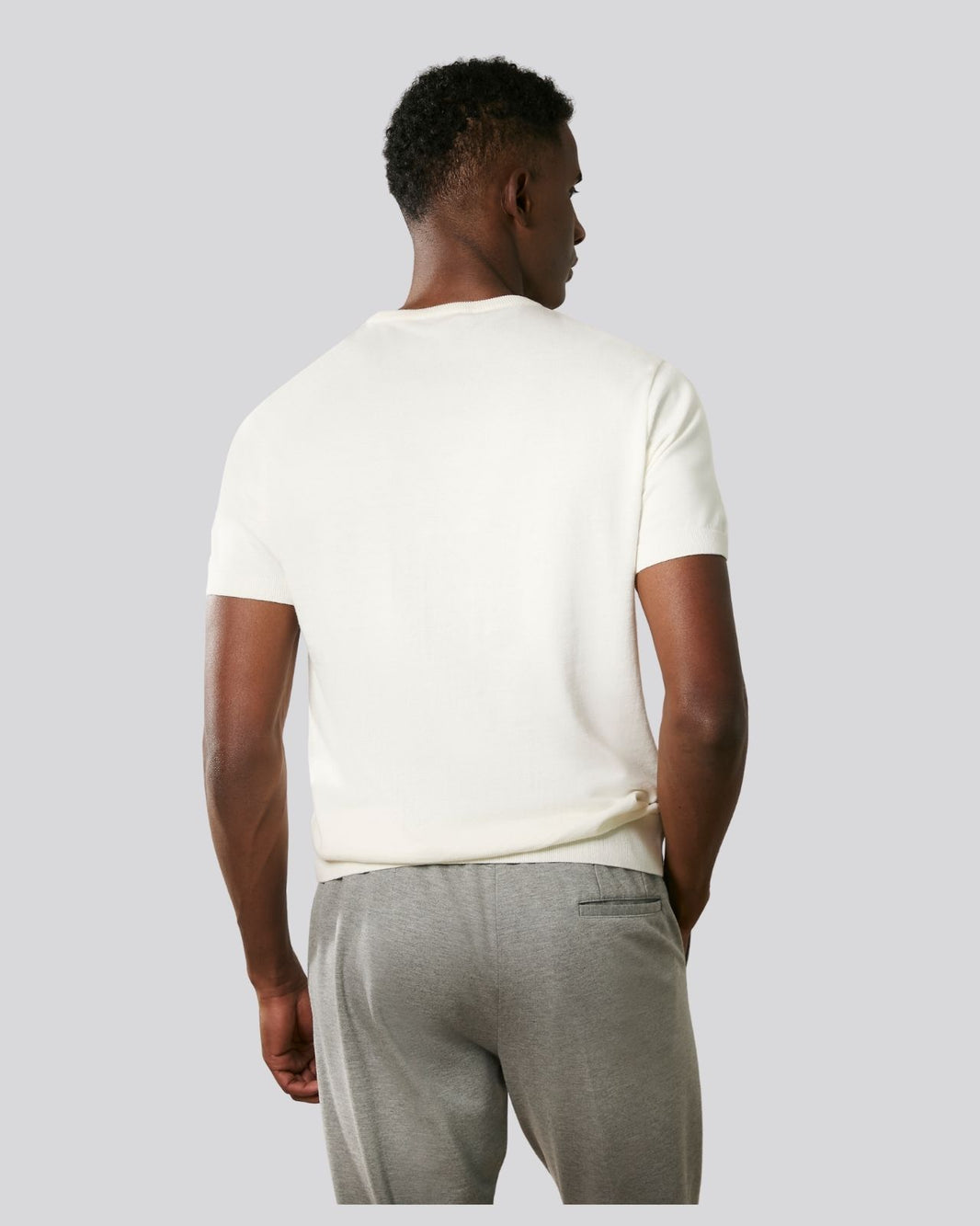Camiseta tricô off white