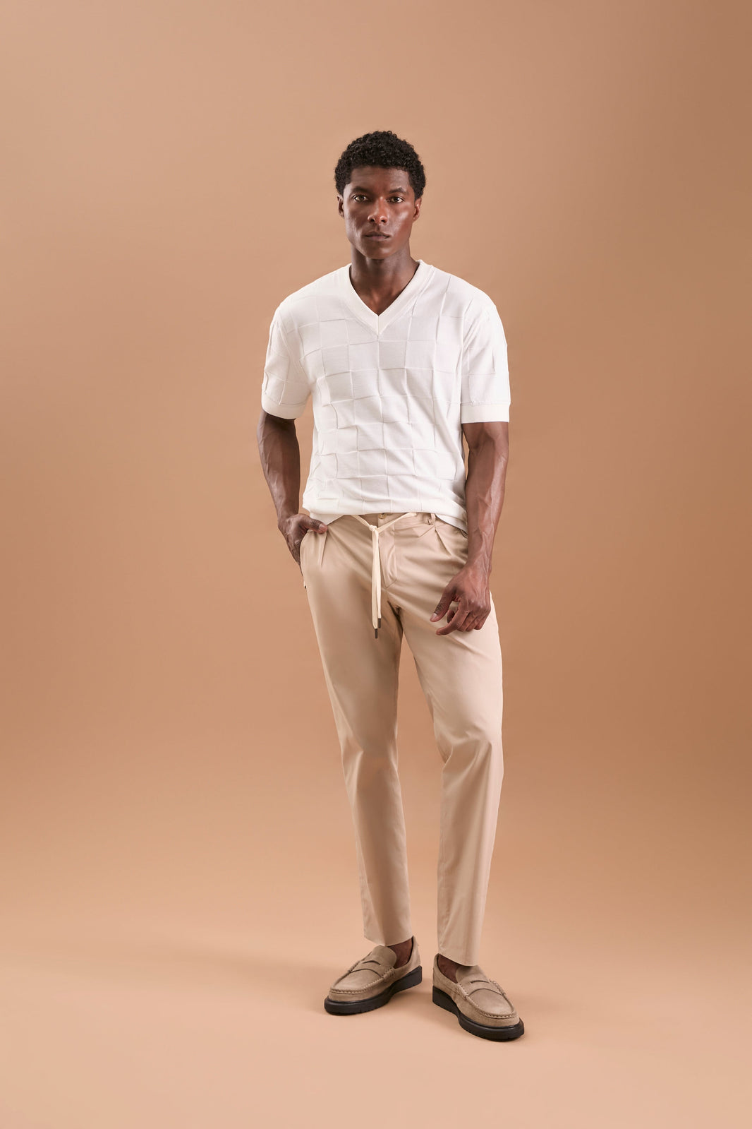 Camiseta Square off white