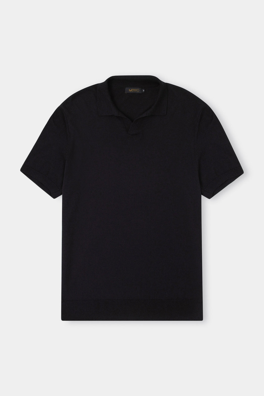 Polo tricô preta