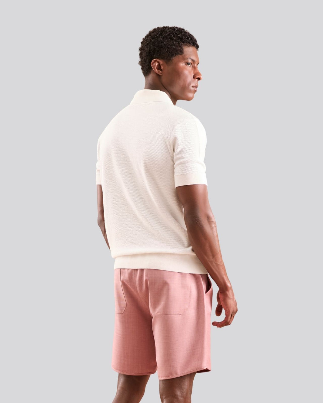 Polo oVerlap off white