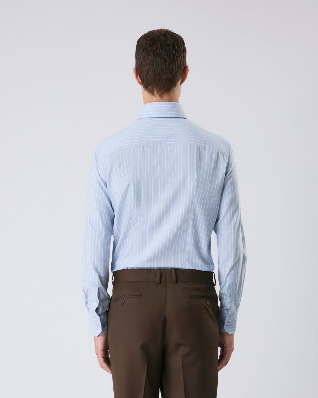 Camisa pima listrada azul claro