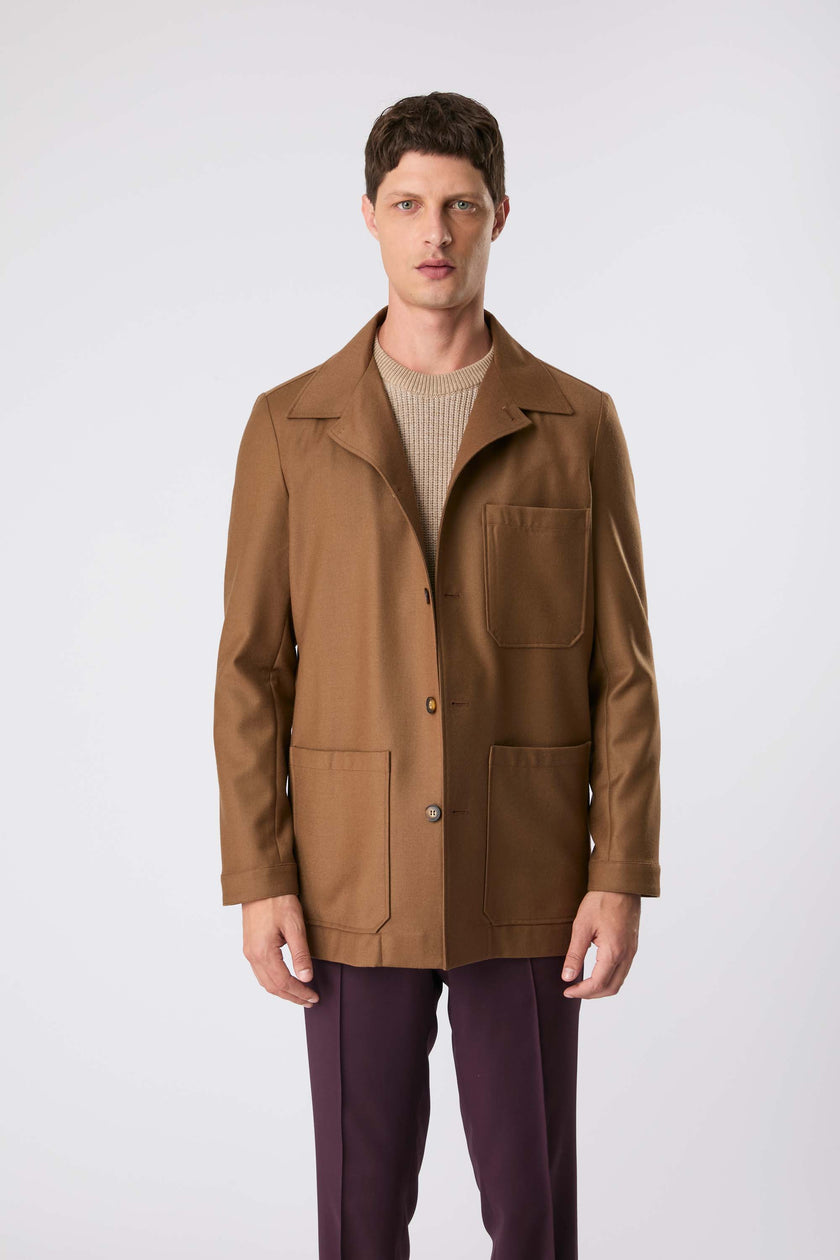 Casaco charger caramelo