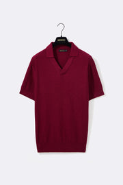 Polo oVerlap bordô