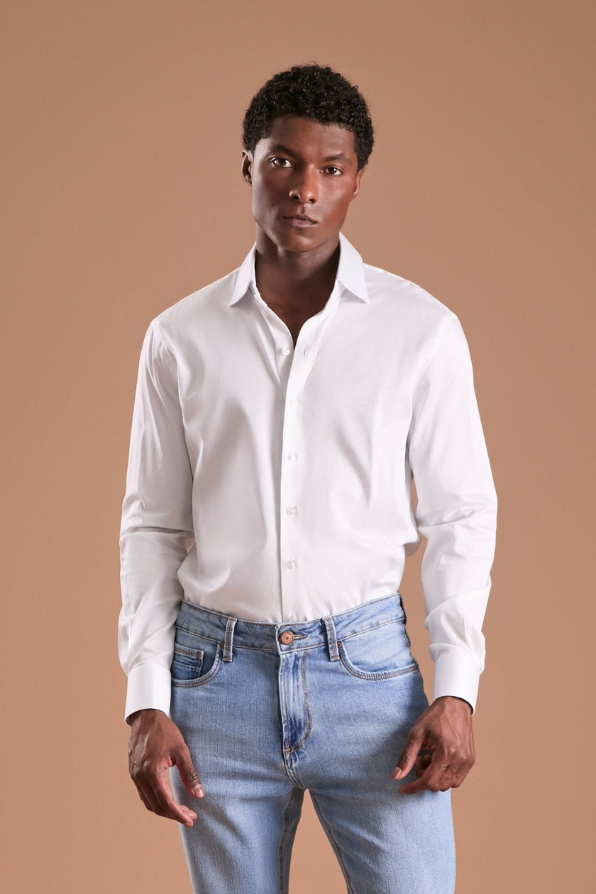 Camisa pima branca