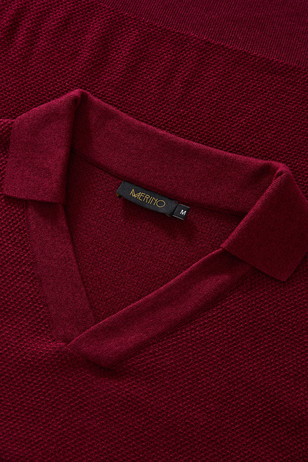 Polo oVerlap bordô
