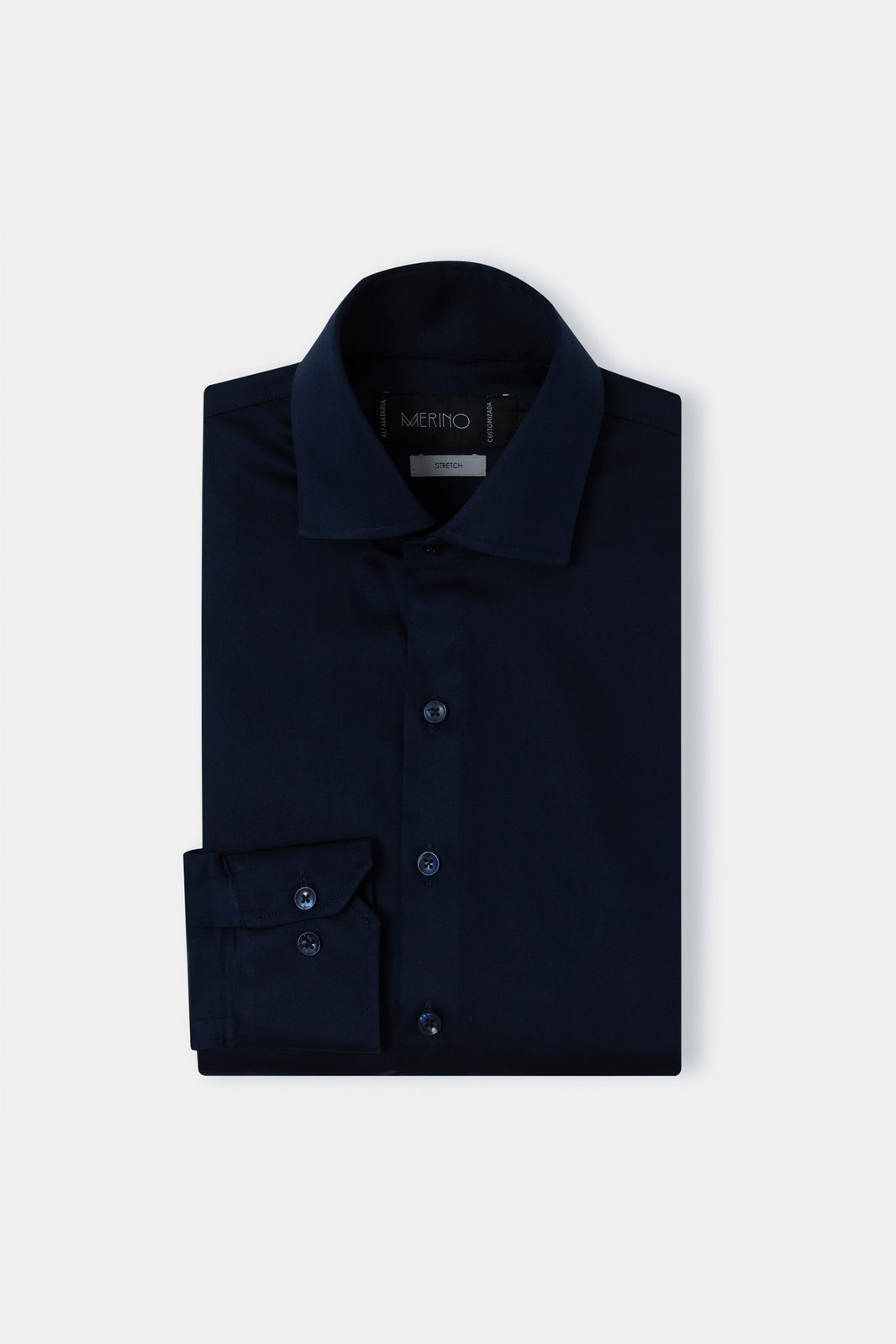 Camisa algodão marinho