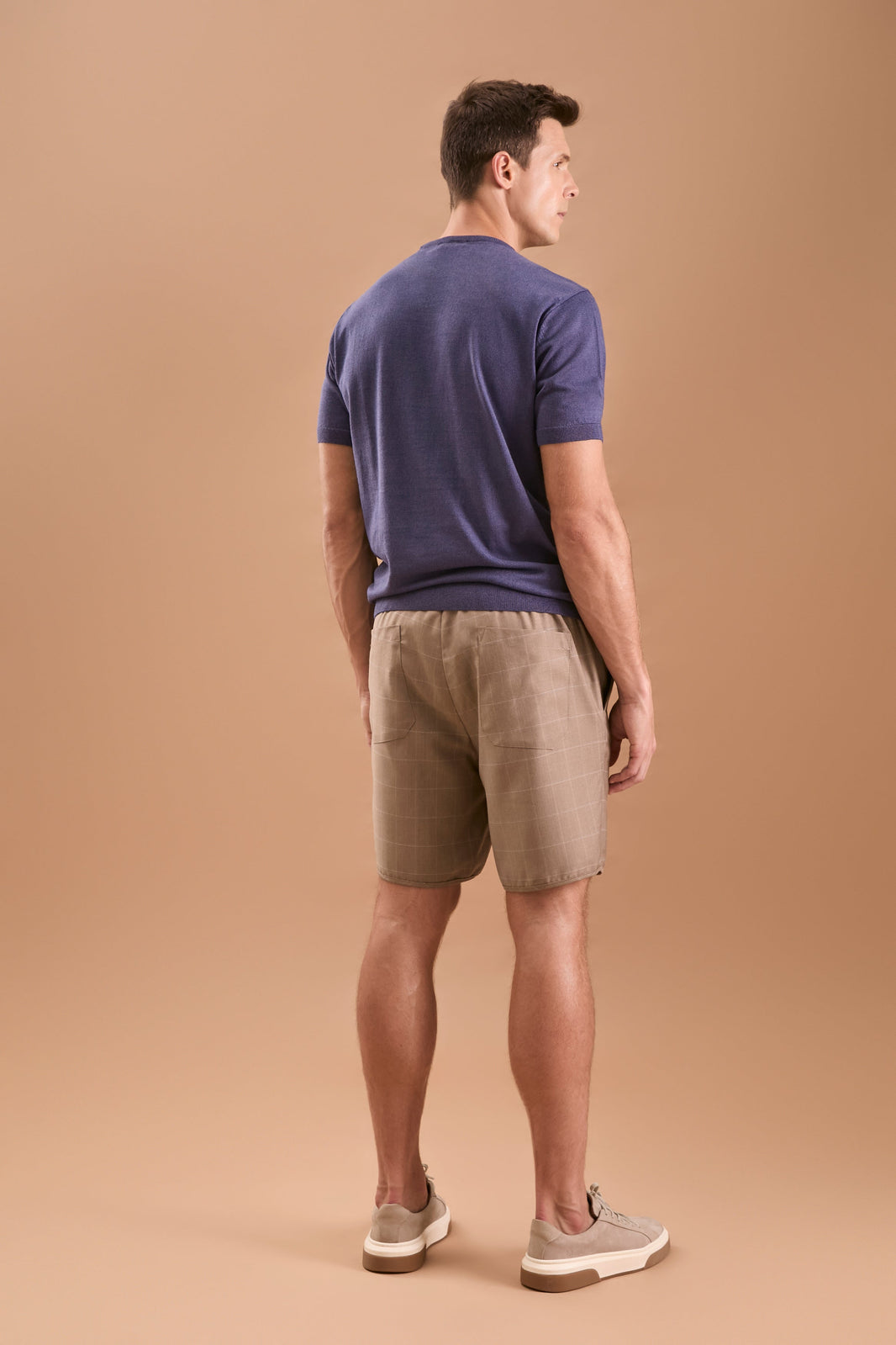Camiseta tricô marinho