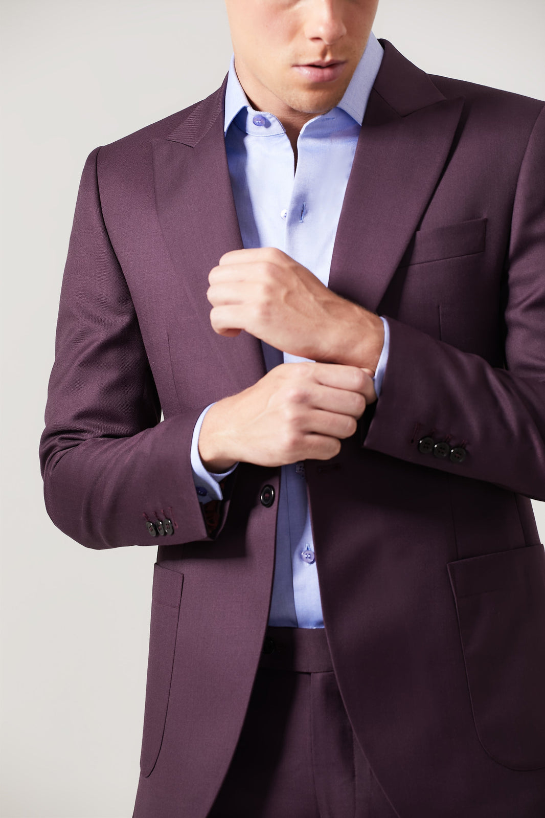 Costume Lã Super 120 Vinho