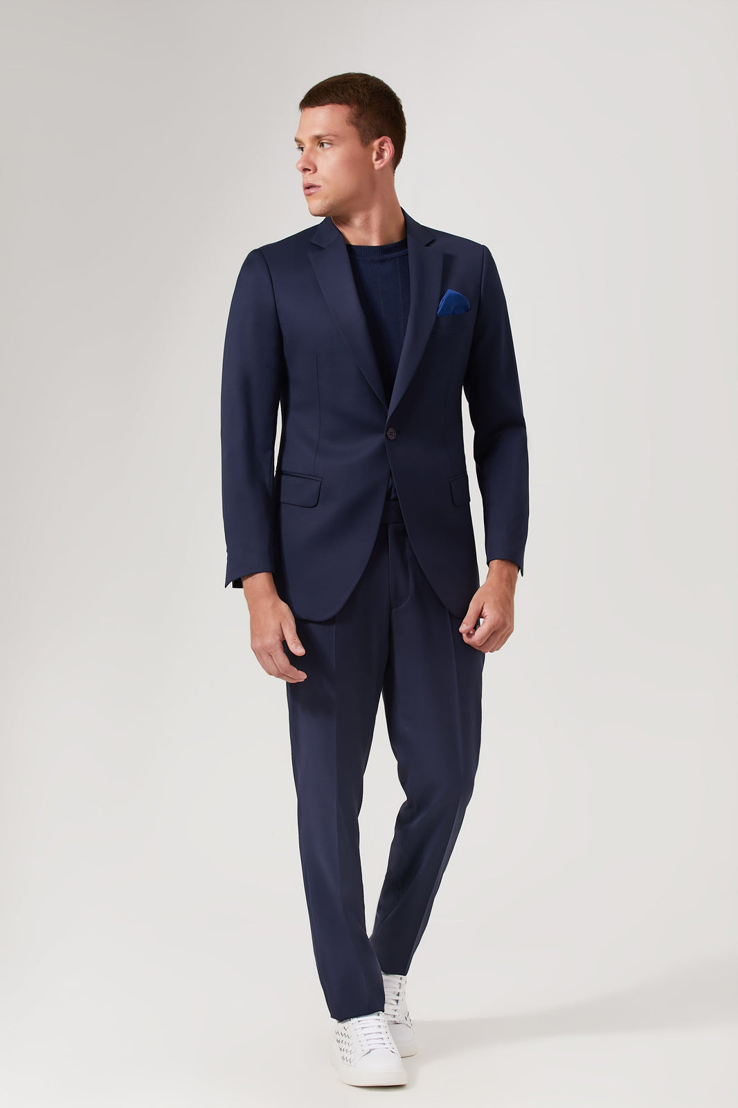 Costume Lã Super 120 Azul Marinho