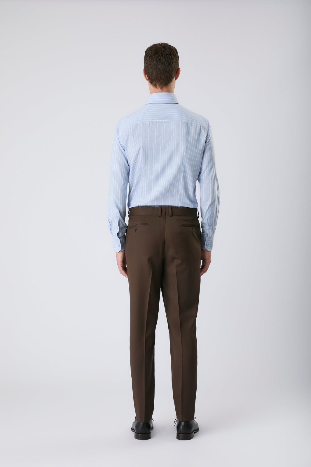 Camisa pima listrada azul claro