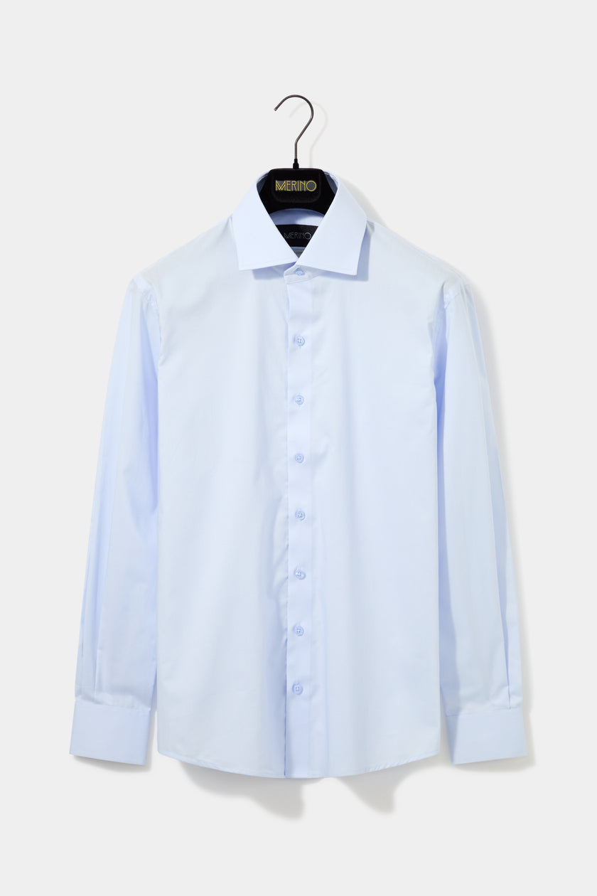 Camisa Pima Lisa Azul