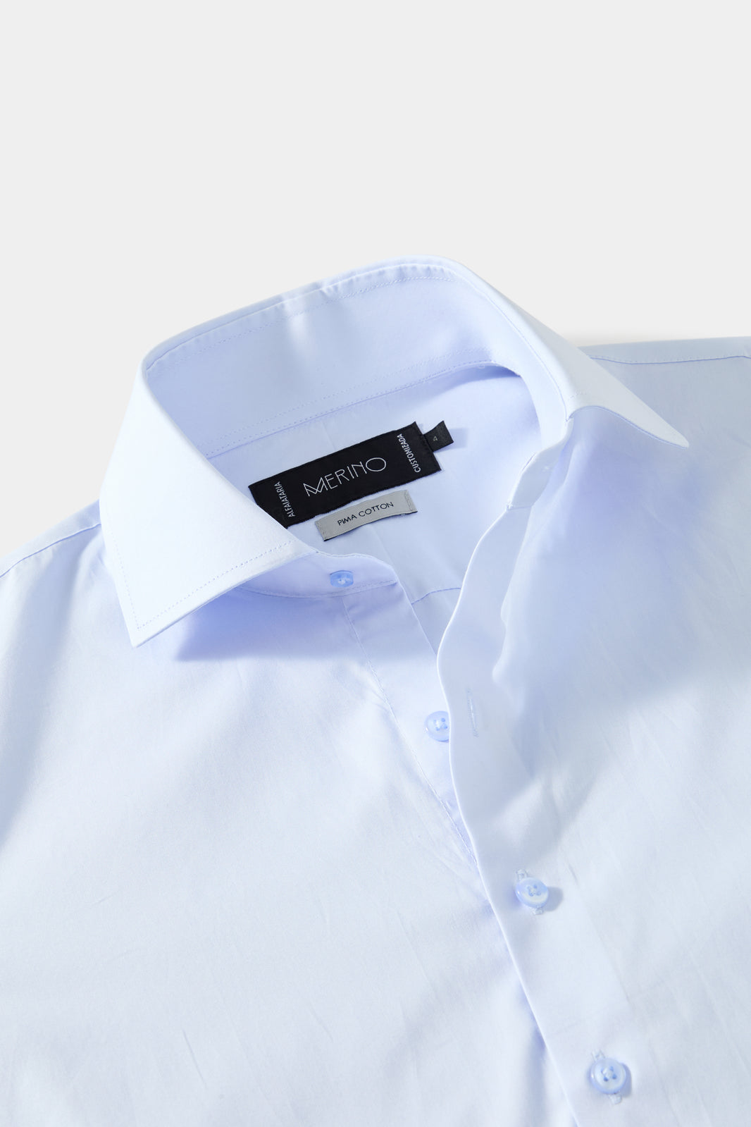 Camisa Pima Lisa Azul