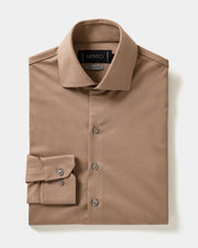 Camisa Pima Malha Cappuccino